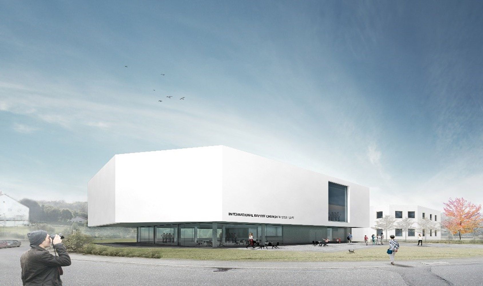 Visualisierung zum Projekt Gemeindezentrum, Stuttgart-Vaihingen